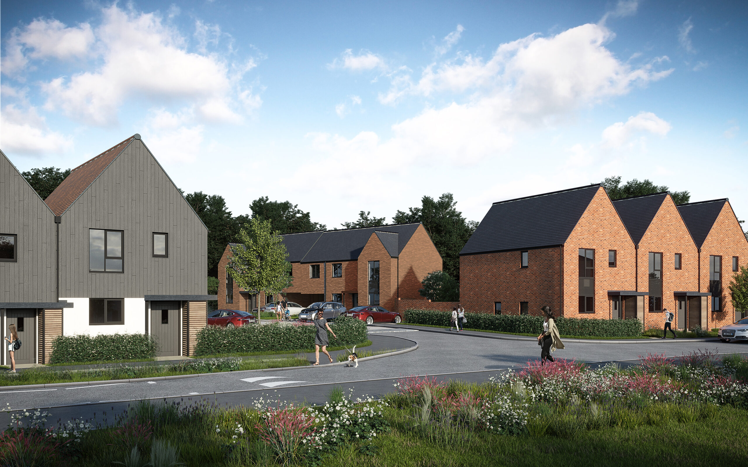 A computer generated image of our new development on the former Windsor Colliery site in Abertridwr.